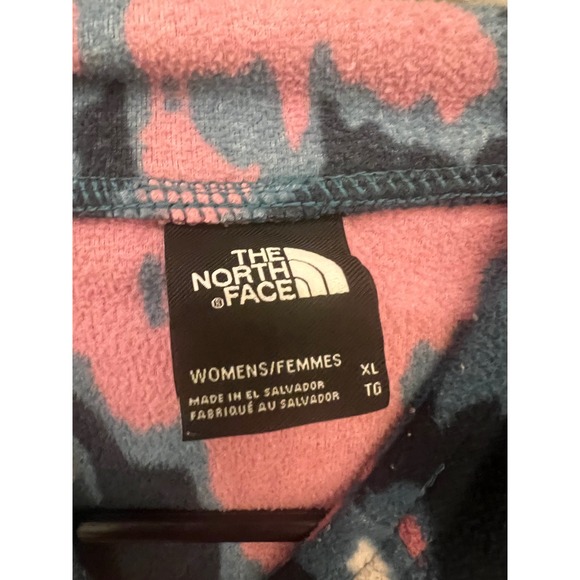 The North Face Womens XL Pullover Hoodie Fleece Abstract Print - Picture 6 of 6